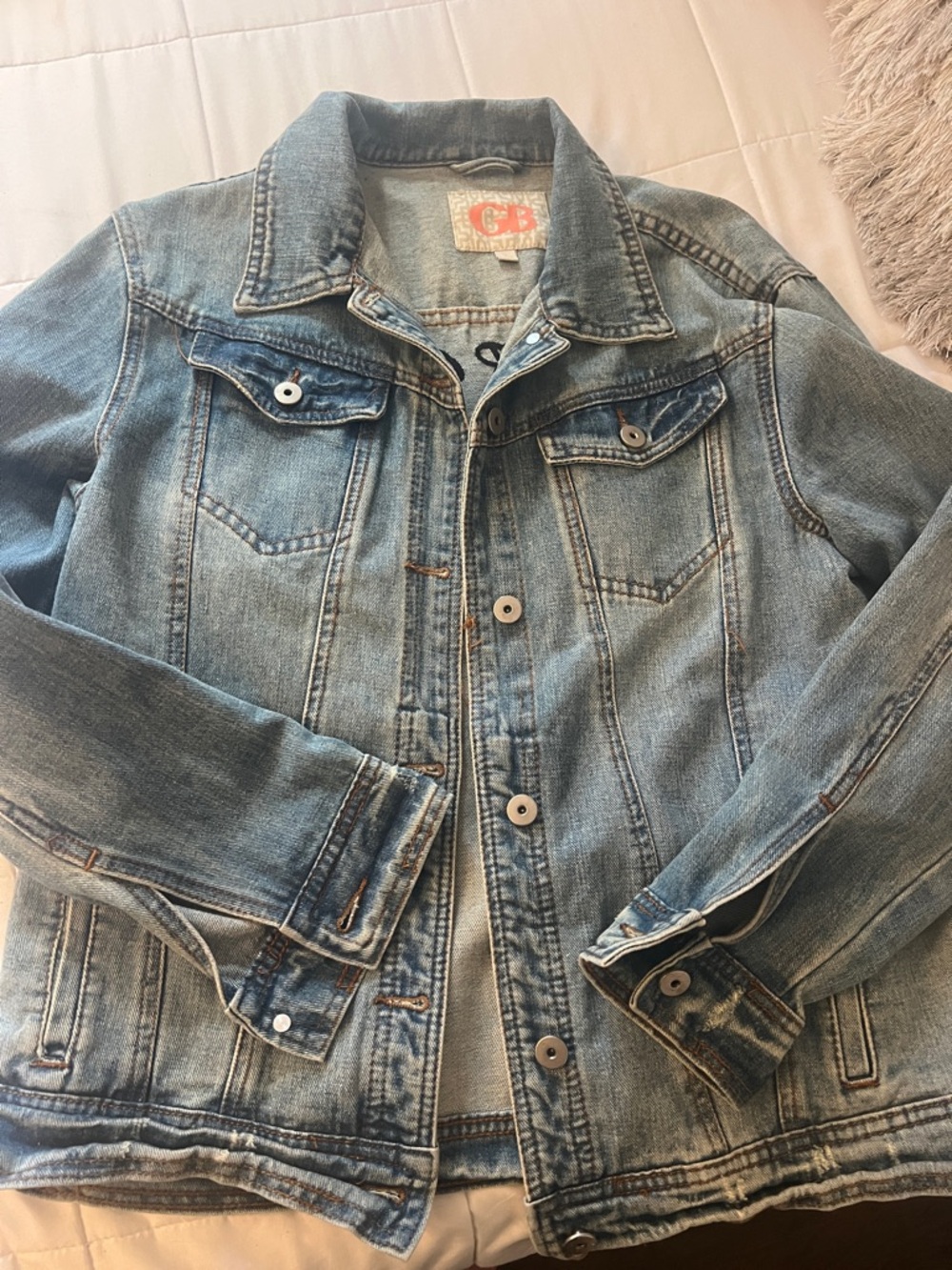 Gianni Bini Light Blue Denim Jean Jacket